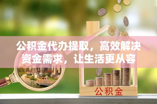 桂东公积金代办提取，高效解决资金需求，让生活更从容