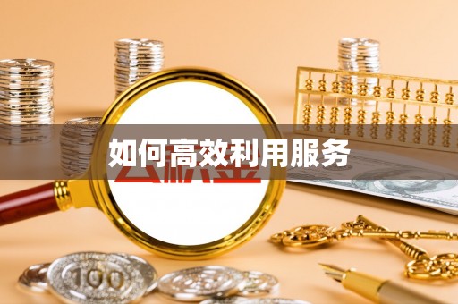 桂东如何高效利用服务